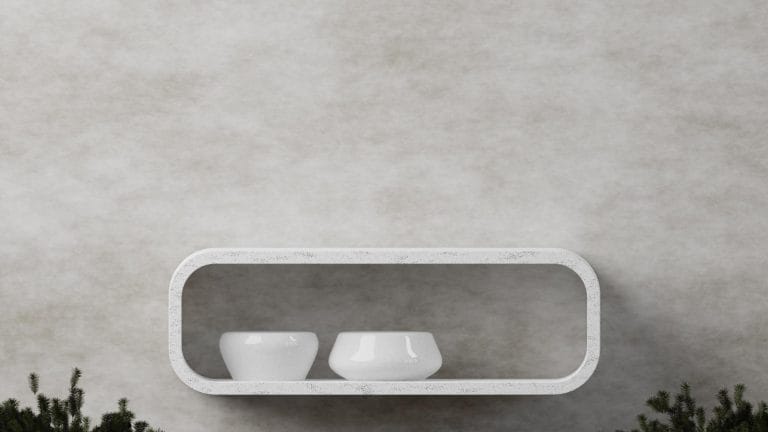 etagere flottante en beton decoratif pour renovation salle de bain avec art beton specialiste en beton decoratif