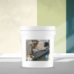 Seau de peinture naturelle semi-crémeuse verte