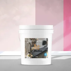 Bucket of pink Venetian Plaster - Marrakech ready for wall finishing