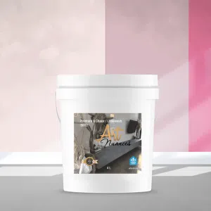 Seau de peinture naturelle semi-crémeuse roses