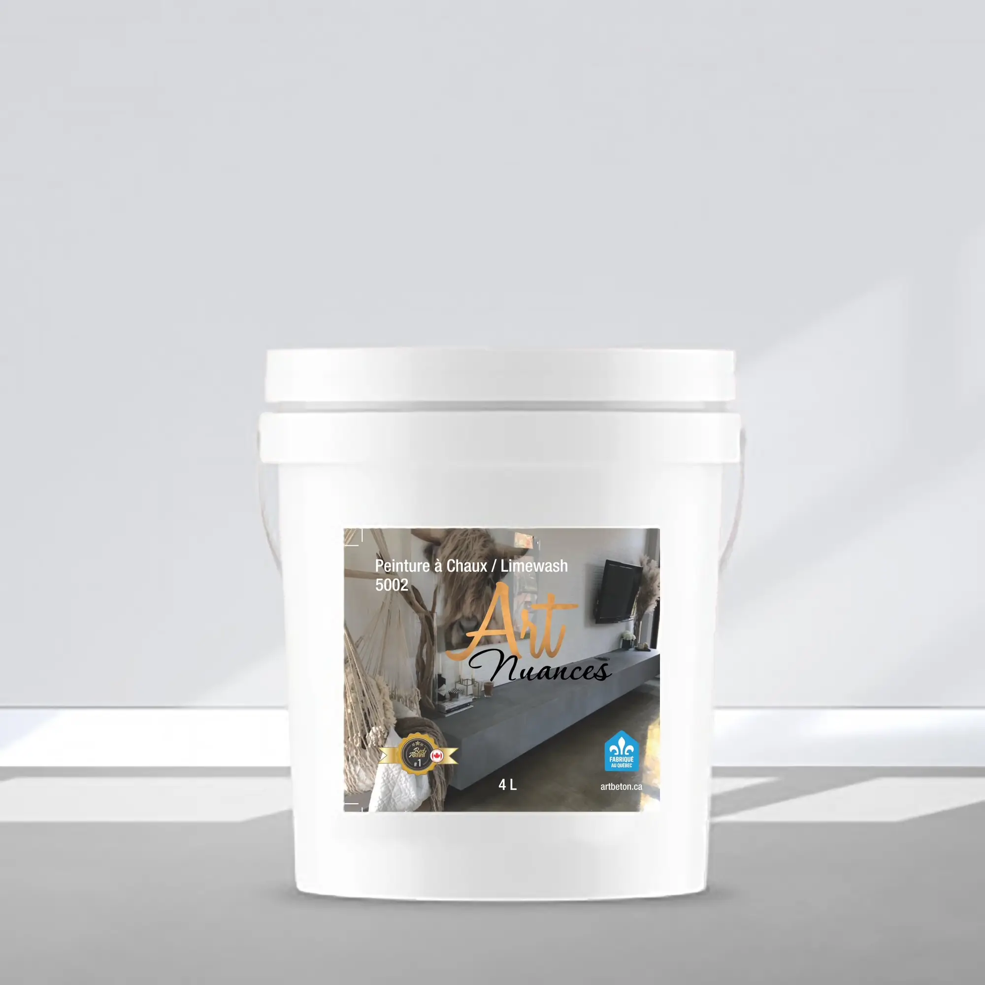 Seau de peinture naturelle semi-crémeuse non teintée