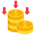 reduce-cost pictogramme réduire les coûts - budget